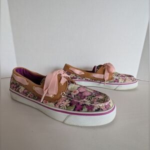 Sperry Floral Boat Shoes Size 7